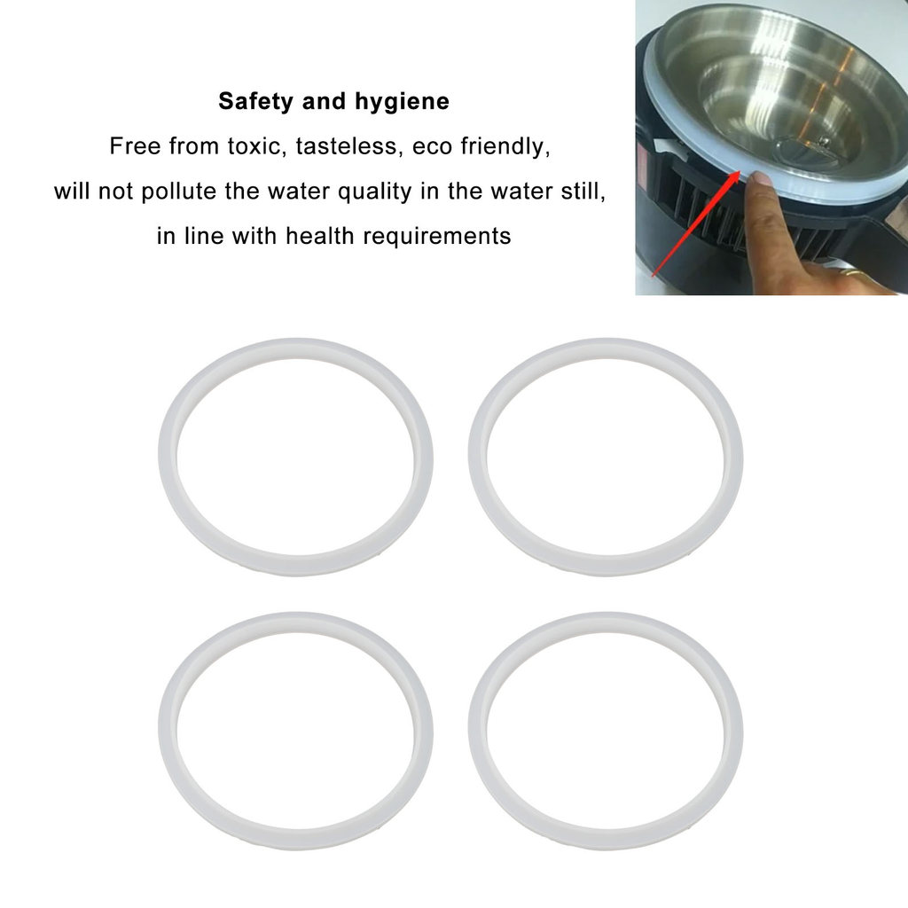 Water Distiller Gasket Water Distiller Sealing Wear Proof Silicone Safe and Hygienic Excellent