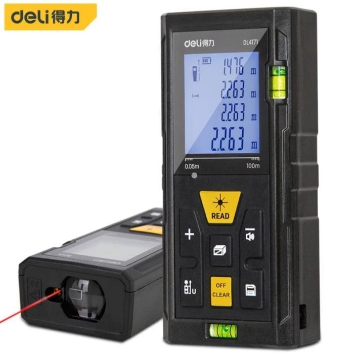 Terbaik Deli Meteran Laser Digital Laser Distance Measure Deli Murah