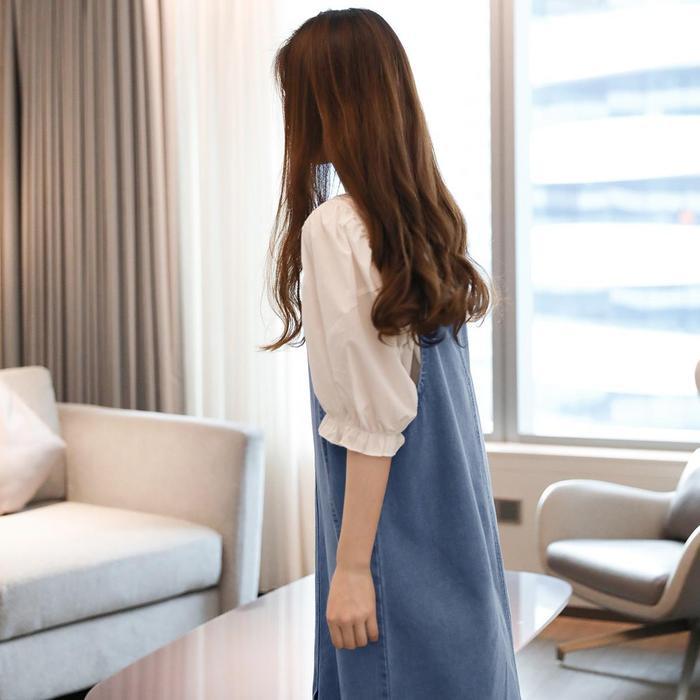 Promo Overall Jumpsuit Rok Jeans Rok Korean Style Gaun Tali Rok Wanita Panjang Rok Jumbo Bigsize