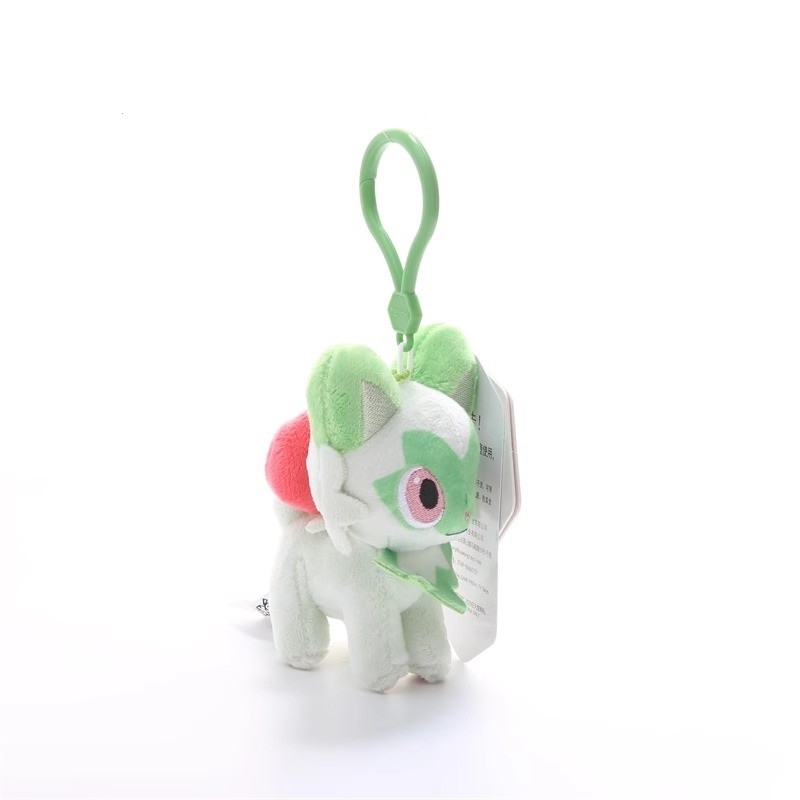 Genuine Pokemon Sprigatito Love Serie Kawaii Plush Stuffed Toy Keychain Backpack Pendant Keyring
