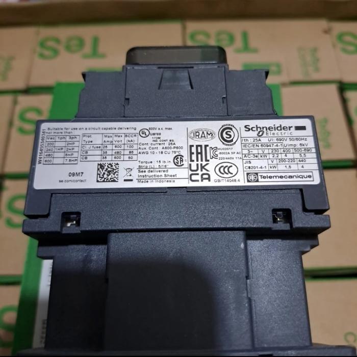 Kontaktor Schneider LC1D09M7 LC1D09B7 LC1D09E7 LC1D09F7 LC1D09Q7 LC1D09P7 Original - LC1D09P7(230V)