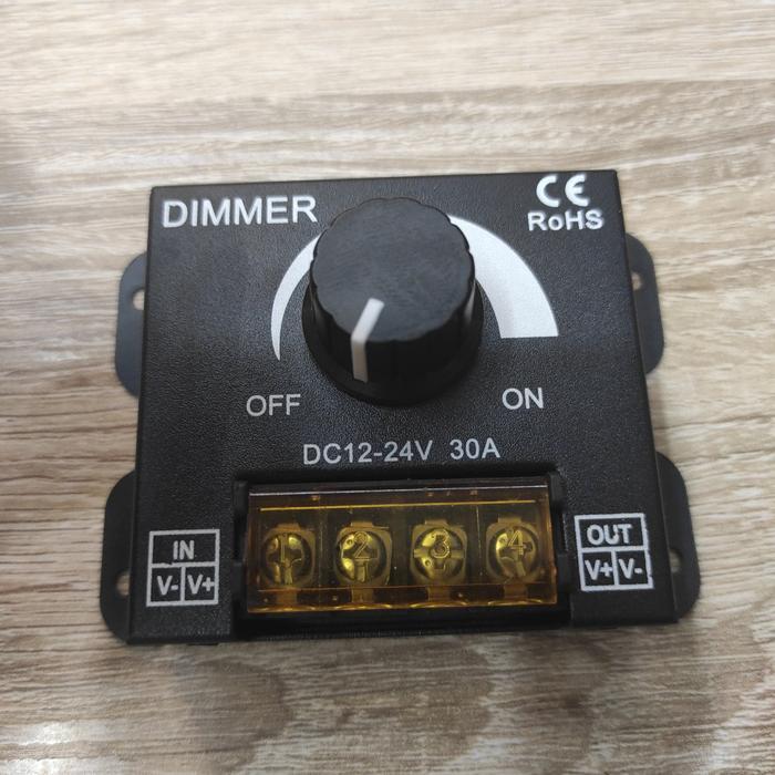 Dimmer Lampu DC 12V 24V 30A / Dimmer Lampu Led Strip