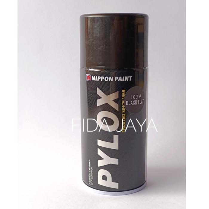 NEW Cat semprot pylox black flat 300 cc /pylox 109 A hitam doff