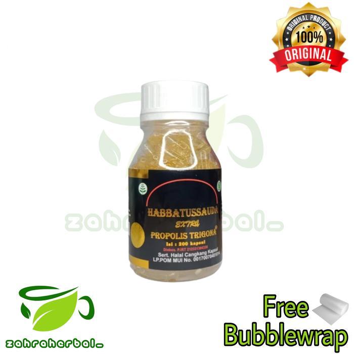 Habbatussauda Extra Propolis Trigona 200 Kapsul Kapsul Habbatusauda & Propolis