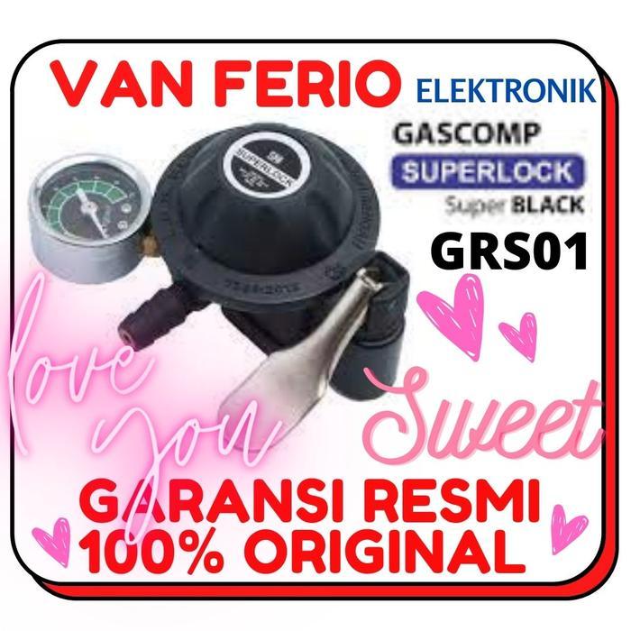 Regulator Gas Superlock Gascomp GRS-01 / GRS 01 / GRS01 Tekanan Rendah