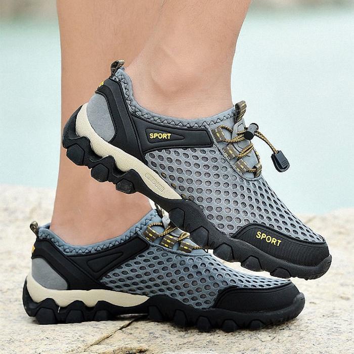 Tnf - Sepatu Hiking Pria Casual Sepatu Gunung Outdoor Anti Slip Adventure Shoes Sepatu Sekolah Siswa
