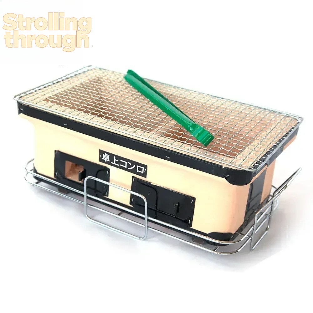 For Home Japanese yakitori grill Tabletop Ceramic BBQ Grill Japan Clay Hibachi Barbecue