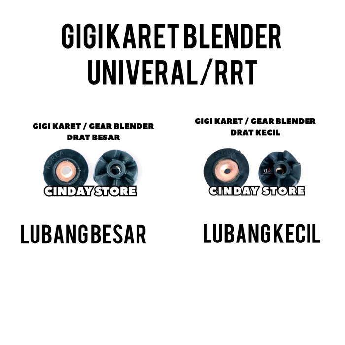 Gear Gigi Karet Drat Kecil & Drat Besar Blender Miyako National Advance Gmc Airlux Sanex Niko