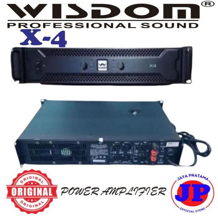 Promo Wisdom X4 Power Amplifier Original Garansi Resmi Wisdom X-4
