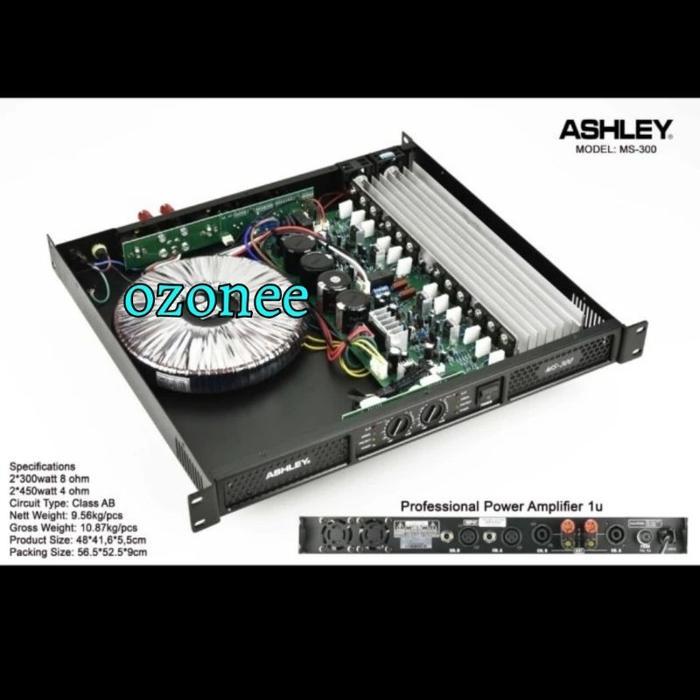 Power Amplifier Ashley Ms300 Ms 300 Garansi Original -Terlaris
