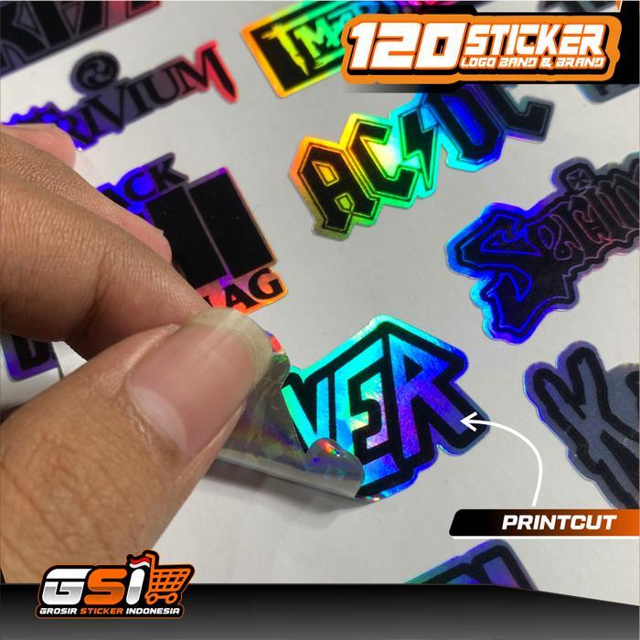 SIAPKIRIM [120 PCS] STIKER PACK BRAND LOKAL BAND MUSIC ROCK METAL SERIES HOLOGRAM - STIKER SPONSOR
