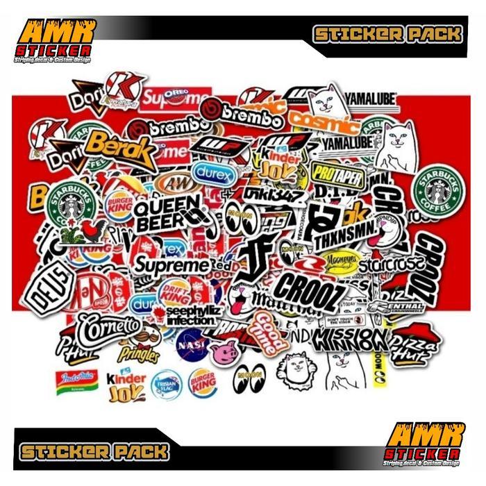 DISKON STICKER AESTHETIC ISI 108 PCS STICKER RANDOM 105 PCS STICKER APPAREL 50 PCS STICKER BAND ANTI