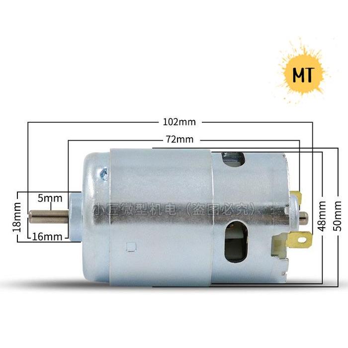 Dinamo Motor 895 Low, Medium And High Speed Dc 12V-24V