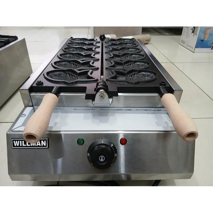 DISKON Mesin Cetak Waffle Ikan Besar / Electric Fish Cake Waffle Baker WILLMAN