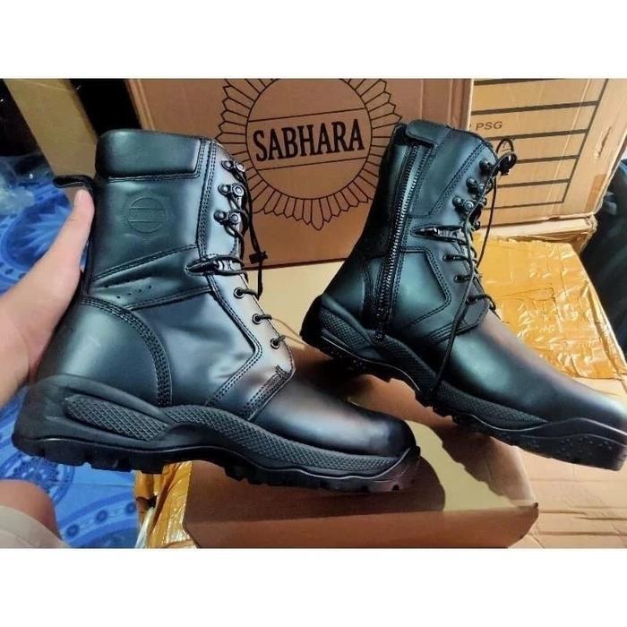 Sabhara Sepatu PdL Sabhara Polri ori Dalmas Safety Steel Toe Cap Breathable GENUINE BOKS LEATHER