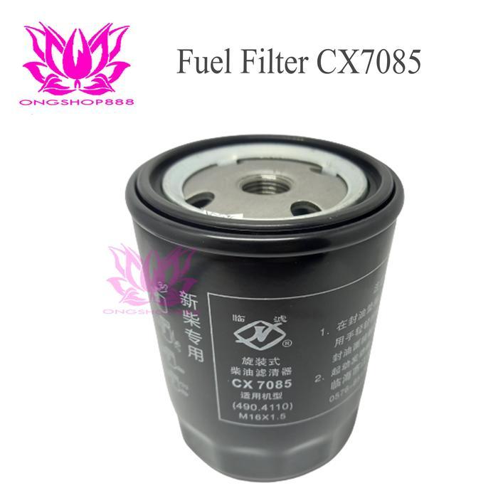 Fuel Filter Cx7085 Filter Bensin Forklift Heli Hangcha Tcm 3 Ton (4 Lubang)