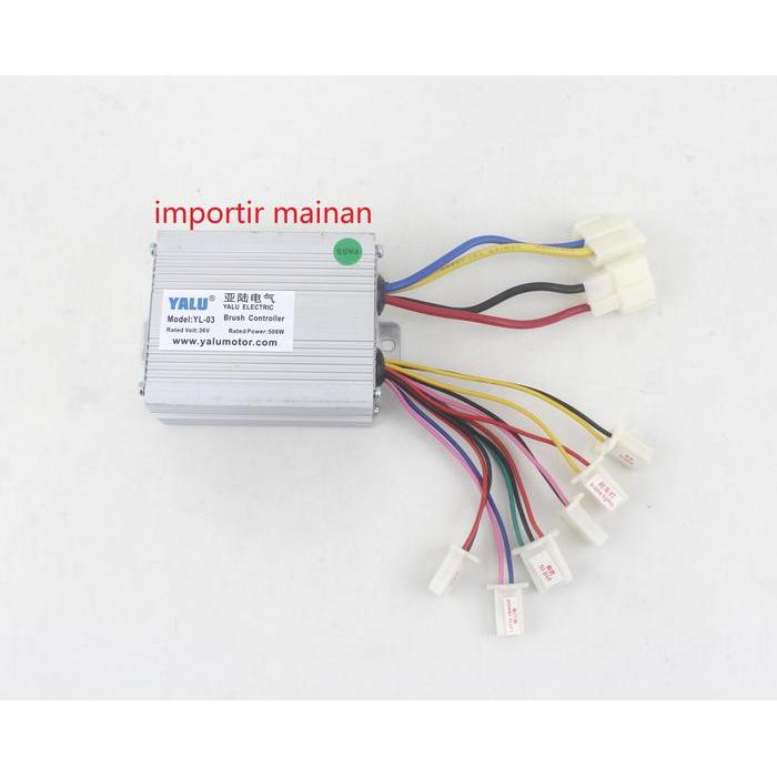 controller brush YALU 36V 500W controller sepeda listrik mr jacky