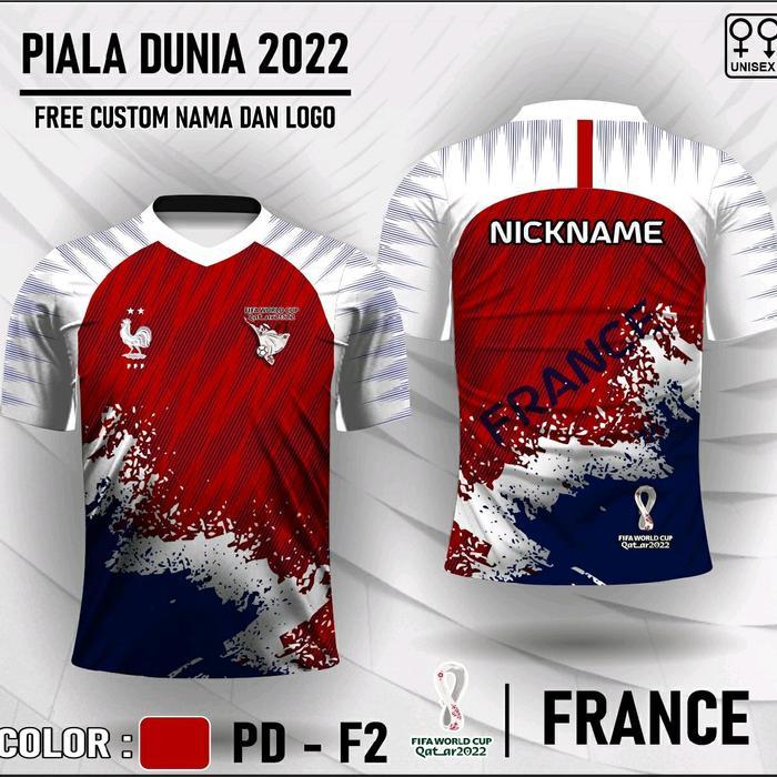 Jersey piala dunia 2022 France baju kaos sepakbola