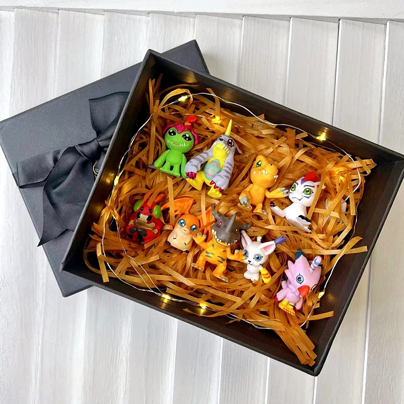 Hot 9Pcs/set Digimon Digimon Adventure Anime Figure Model PVC Collection Ornaments Statue Dolls