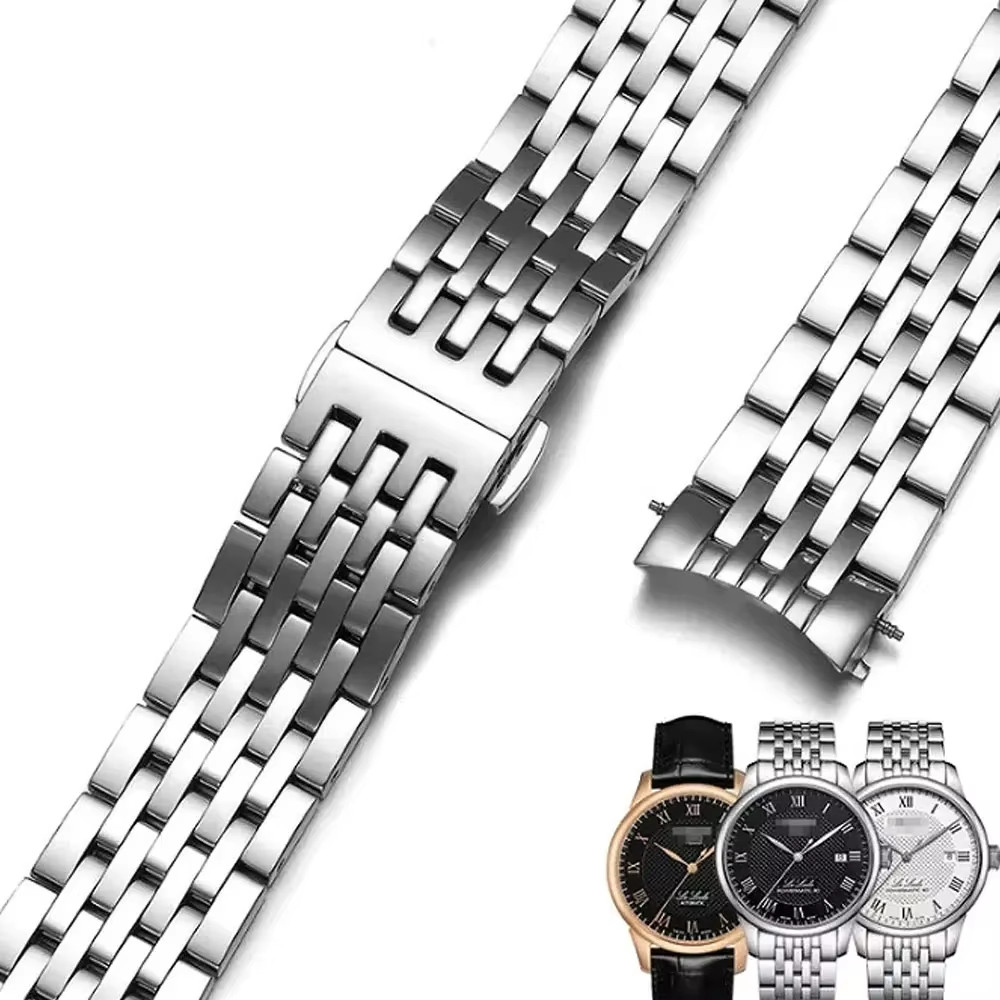 For Tissot Men Gentleman 1853 Le Locle Couturier T006 T41 WatchbandsSolid Stainless Steel Waterproof