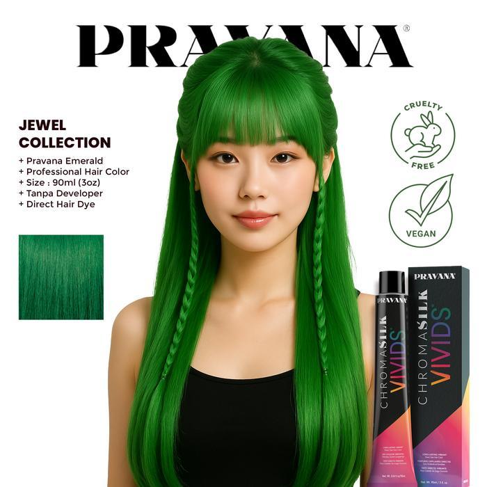 PRAVANA JEWEL EMERALD - Vegan Hair Color (Cat Rambut)