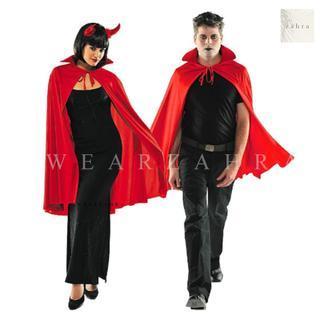 JUBAH HALLOWEEN DRACULA - Cosplay Vampir Seram Pesta Anime Penutup Kepala Cloak Witch Wizard Costum 