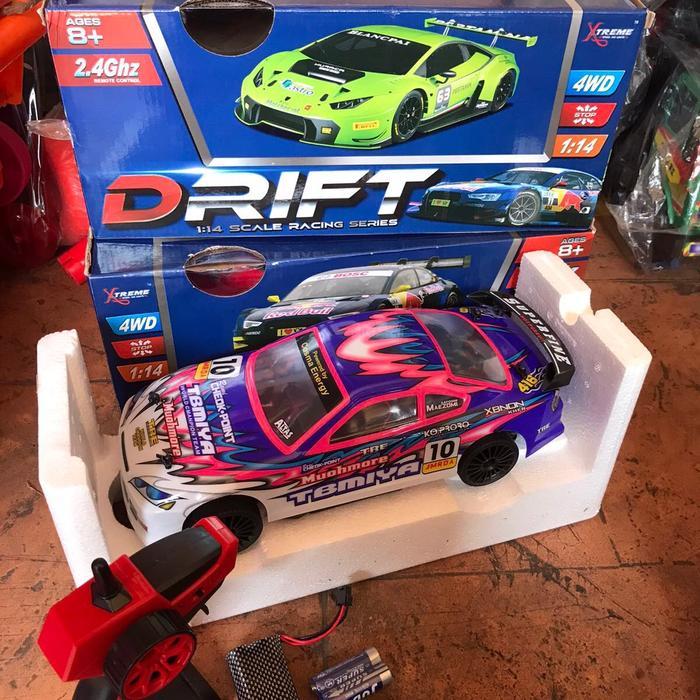 Mobil Remot RC Sanzuan 4WD Rc Drift Onroad 4x4 Skala 1.14 San Zuan Mitsubishi Nissan Sanzuan Asli