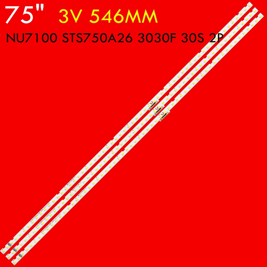 LED Backlight for UA75NU7100 UA75RU7100 UE75NU7100 UN75NU6900 UN75NU7100 UN75NU7200 UN75RU7100