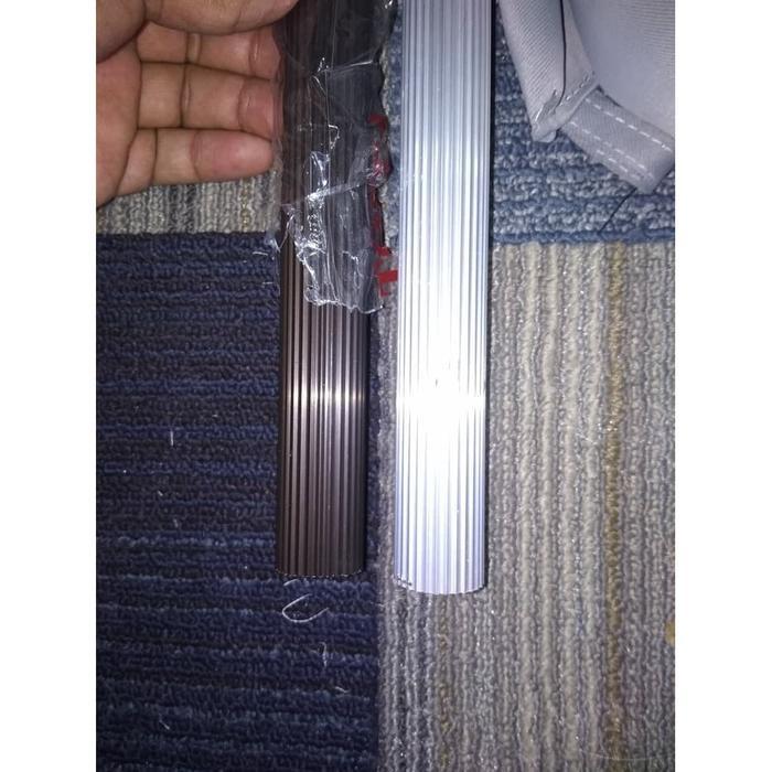 "New" Rel gorden garis / tiang gorden / rel hordeng / rel rollet/ polos