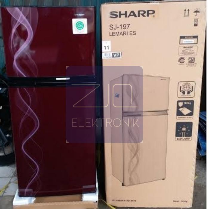 KULKAS SHARP 2PINTU SJ 197ND / KULKAS SHARP KIREI SJ 197 ND SJ197ND