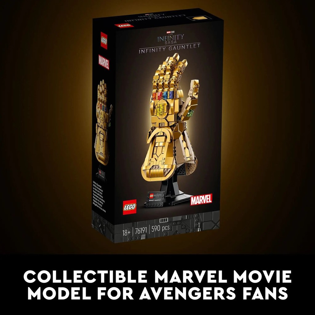 LEGO Marvel Infinity Gauntlet Set 76191 Thanos Glove with Infinity Stones Building Set Avengers for