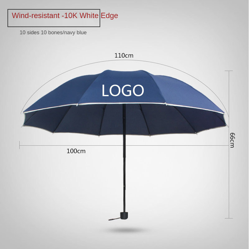 Umbrella Custom Logo Advertising Umbrella Plastic Gift Rain Umbrella Sunny Rain Dual Purpose