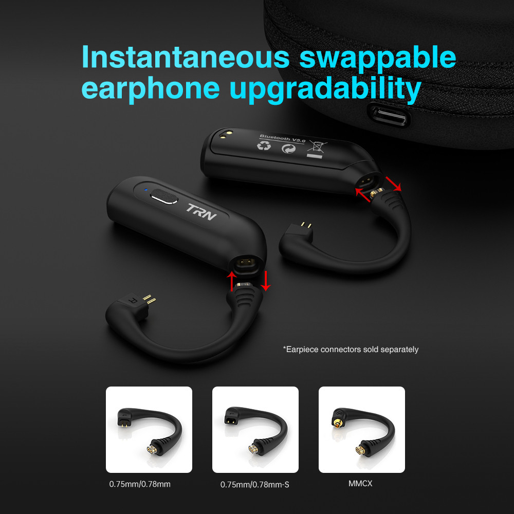 TRN BT20 PRO Only cable plug Earphone Cable With Charging Box Cable Pin Adapter For TRN VX BA8 V90
