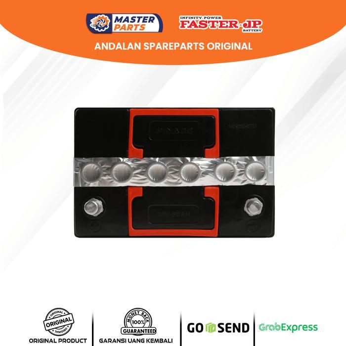 Aki Faster Jp N50Z 12V 60Ah Untuk Izusu Elf Nkr 58 Truck, Bison