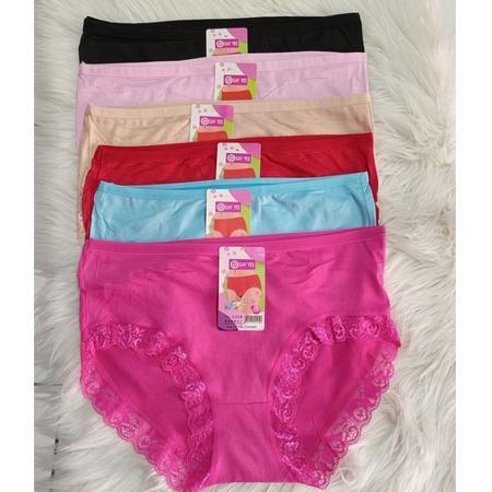 Promo 12 Pcs Grosir Cd Celana Dalam Wanita Fashion Renda Cantik Size M Xl Xxl Terlaris