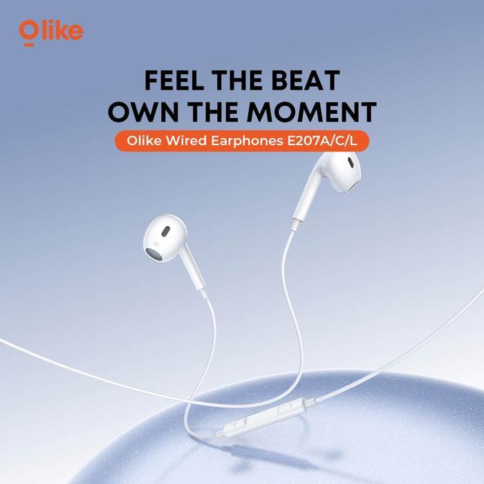 Bose - [New Product] Olike Earphone Kabel E207 Headset Handfree 3.5Mm Lightning Type C Headset Kabel