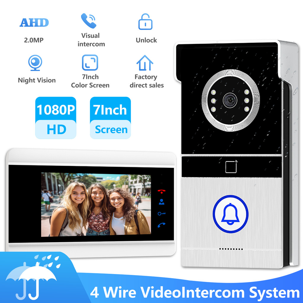 Intelligent Visual Interphone Doorbell Villa Home High Resolution Interphone Electronic Monitoring