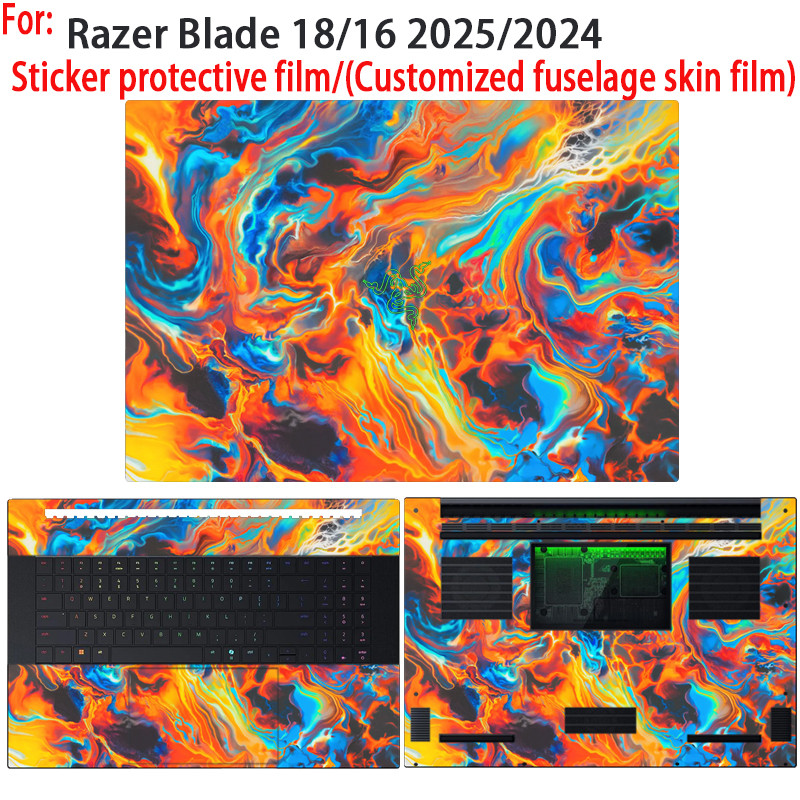 For New Razer Blade 18 RZ09-0529 sticker protective film Razer Blade 16 RZ09-0528 customized film
