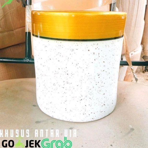 Pot Marmer / Pot Granit / Pot Keramik / Pot Bunga / Pot Tanaman Tinggi 30 Cm