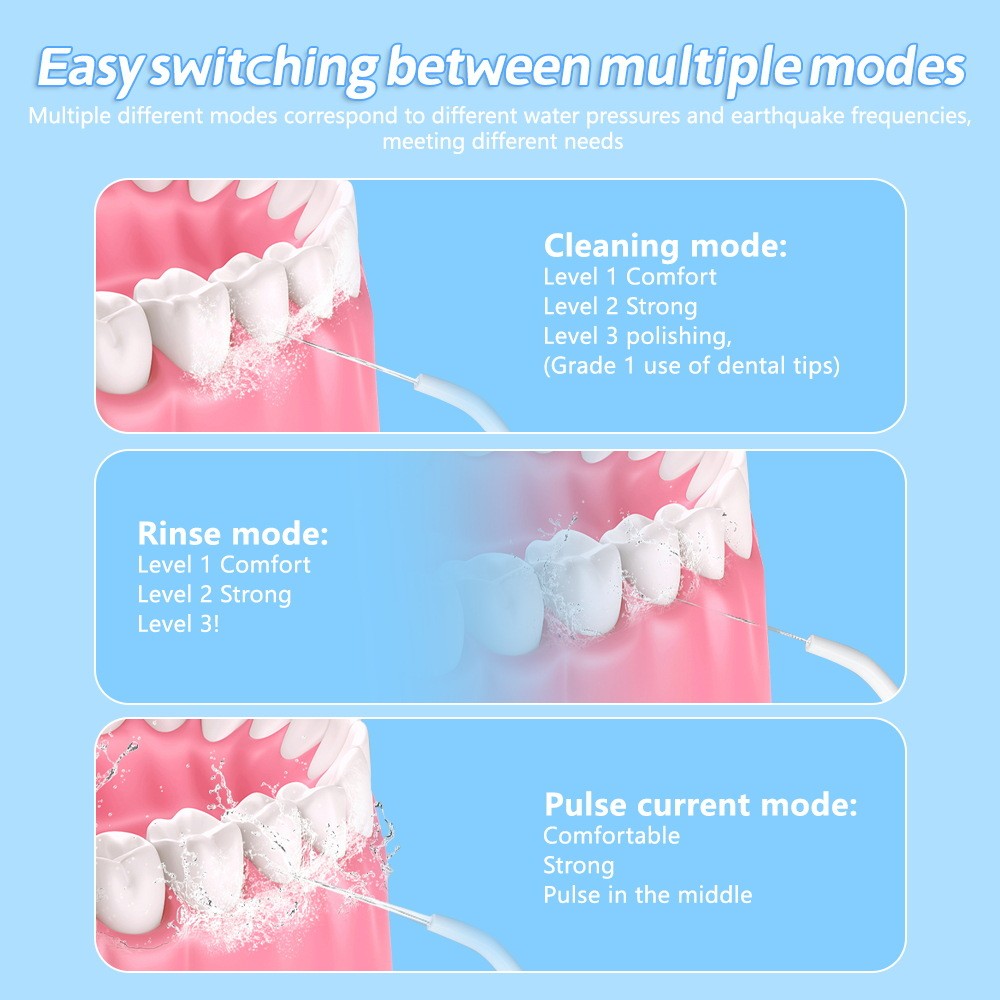 Electric dental flosser portable household water flosser dental flosser oral tooth cleaning
