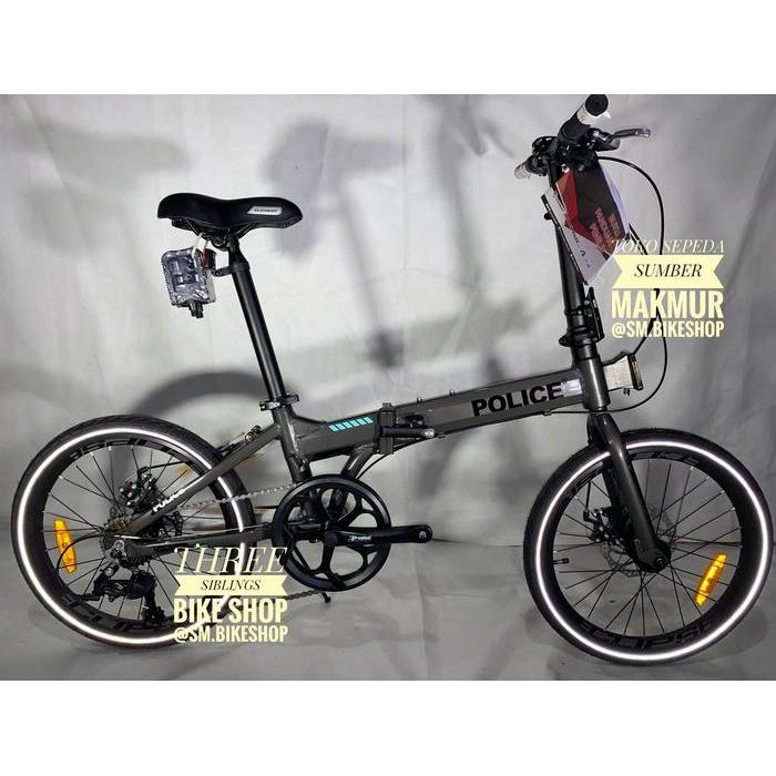 SEPEDA LIPAT ELEMENT POLICE TEXAS 2021 BLACK GREY ALLOY, 8 SPEED - Grey Black