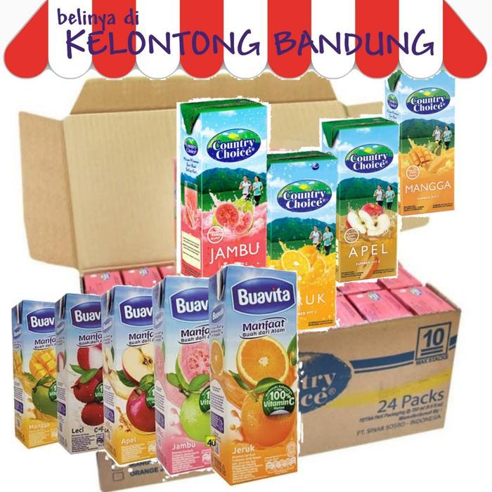 Premium Country Choice 250 Ml Jus Buavita Jambu Mangga Jeruk Apel - Dus Karton Original
