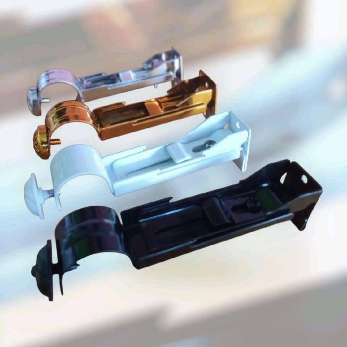 Bracket Batang Gorden Plat Besi Tebal, Bracket Tiang Gorden Tiga Rangkap Plat Besi Tebal