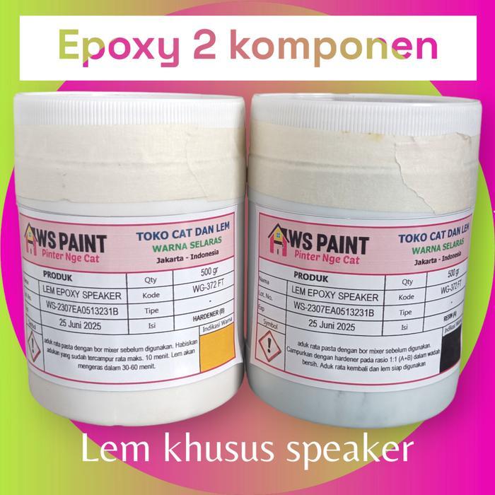 Lem Epoxy Speaker Untuk Merekatkan Mika Spul Ke Daun Speaker Cone Rekat Kuat Tahan Panas Untuk Suara