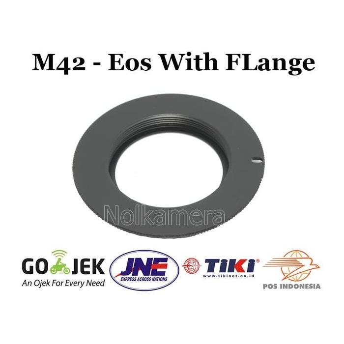 Adapter M42 To Canon Eos With Flange 500D 600D 60D 70D 7D 5D Terbaru 