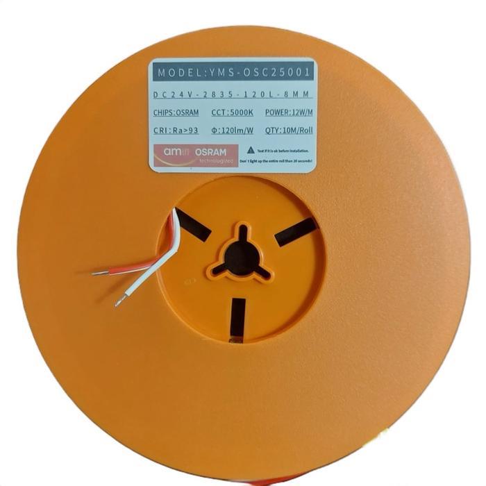 Yamasaki LED Strip 2835 24V 12W 10M Indoor IP 33 Cahaya 2700K 3000k 3500k 40000k 5000k 6500K Model