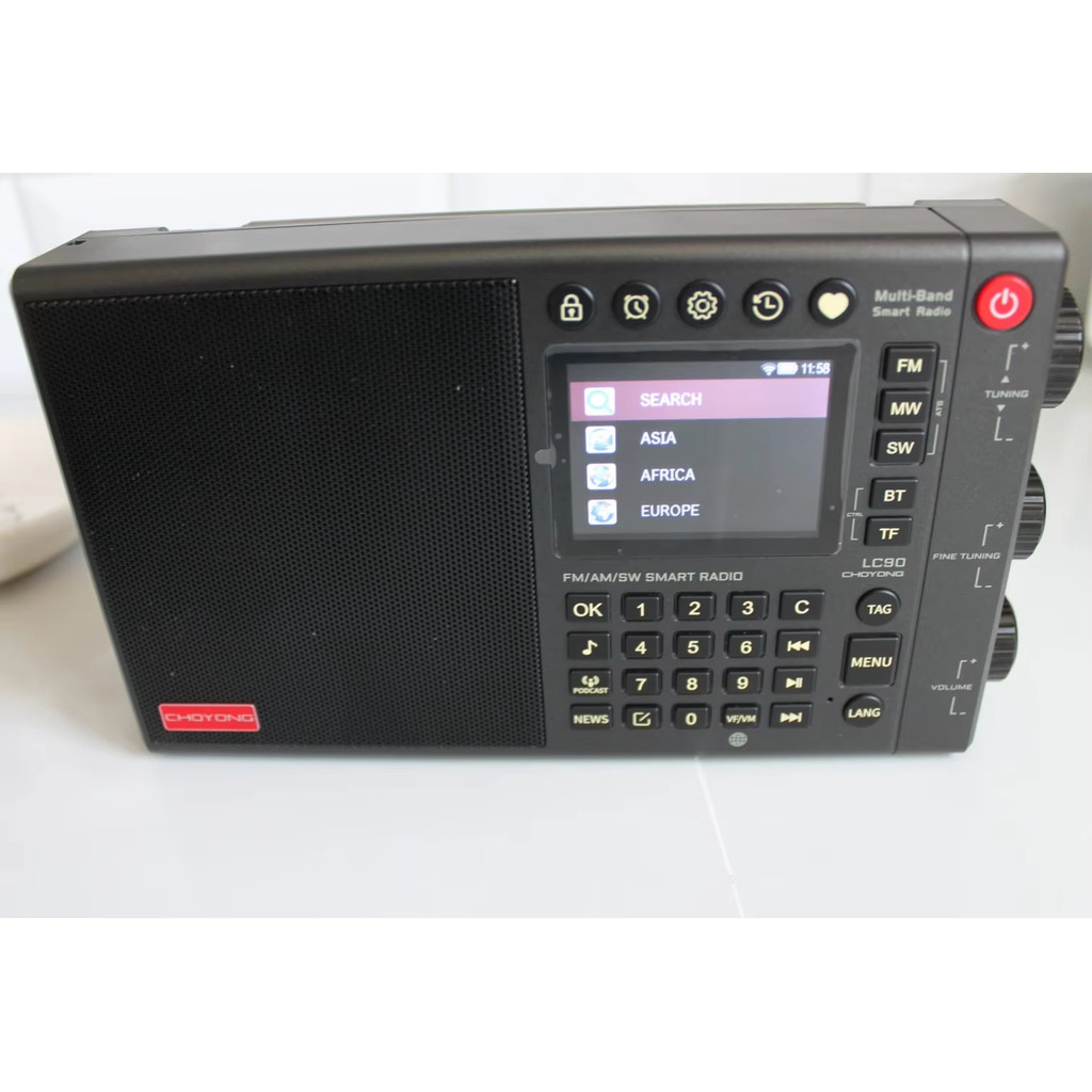 New CHOYONG LC90 Radio Global Edition Multi-Band Internet Radio Portable FM Radio for BBC, VOA, KBS