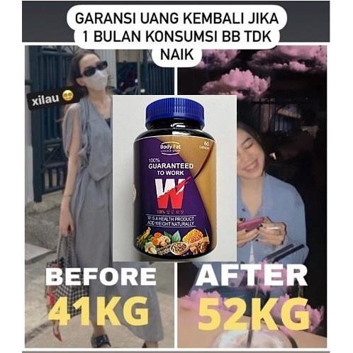 OBAT GEMUK BADAN W PENAMBAH BERAT BADAN PENGGEMUK BADAN PERMANEN ALAMI PALING AMPUH DAN CEPAT TANPA