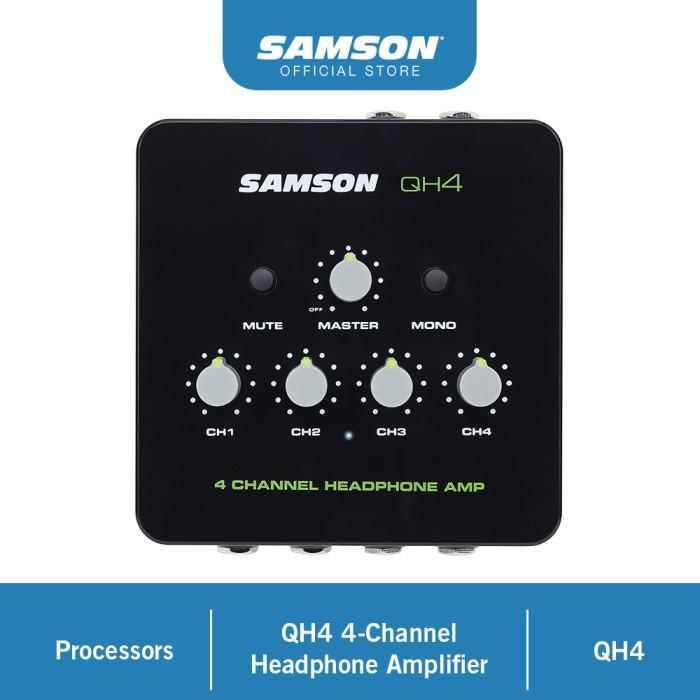 Promo! Samson Qh4 4-Channel Headphone Amplifier