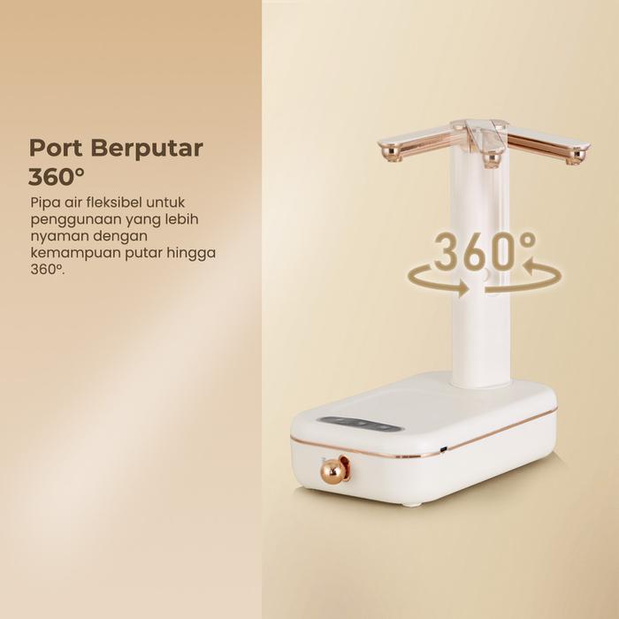 asastore221 DORAHOMI - Pompa Air Minum Galon Meja Water Pump Lipat Electric Baterai Cas Otomatis